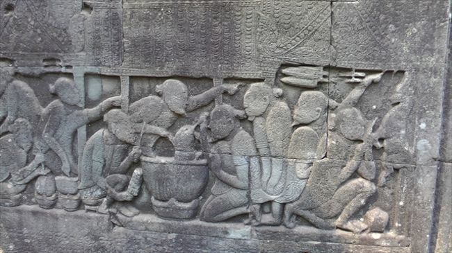 バイヨン第一回廊<br /><br />　　料理をする人<br />　　