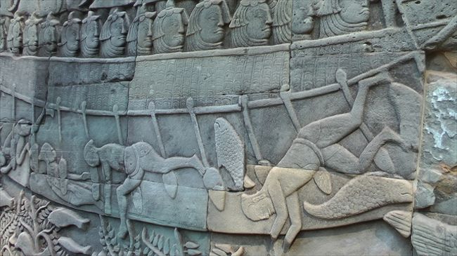 バイヨン第一回廊<br /><br />　　水軍の戦い