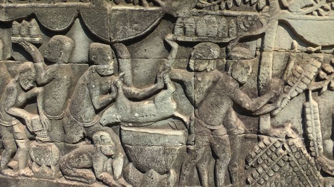 バイヨン第一回廊<br /><br />　　調理風景