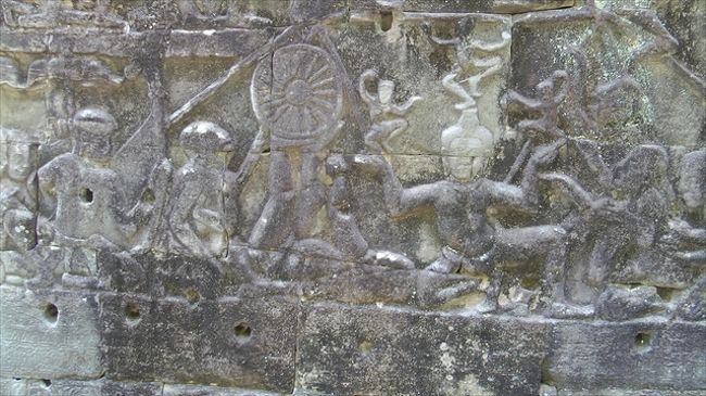 バイヨン第一回廊<br /><br />　　曲芸をする人