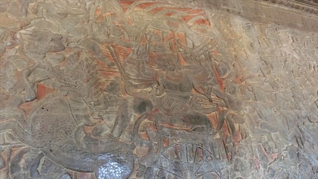 アンコール・ワット<br />　　第一回廊西面北側（魔王ラーヴァナ）