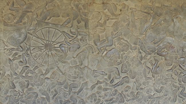 アンコール・ワット<br />　　第一回廊西面北側（ラーマーヤナ）