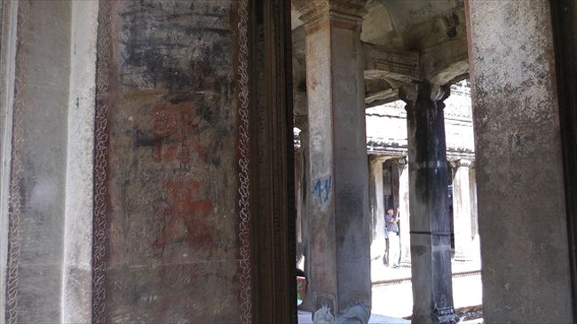 アンコール・ワット<br />　　十字回廊（森本右近太夫一房の墨書<br />　　