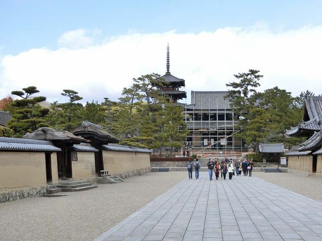 ＜法隆寺＞<br /><br />大和文華館の次に法隆寺へやってきました。