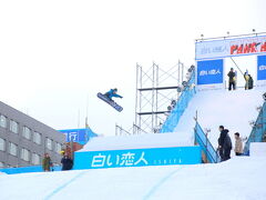 15:00 旅行のメインイベント！札幌雪まつりへ♪
　　　次の日から開幕だったので、雪像はすべて完成して、本番さながらの雰囲気。
　　　ただし飲食店は準備中でした。
　　　本当に雪像だけ見に行くなら断然前日がお勧め！
　　　自由時間が40分ほどの中、全体の2/3ほど見れました。
　　　