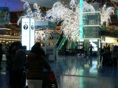 初の羽田空港国際線ターミナル。
新しいからきれいで気持ちいい〜ライトアップもされていてきれい。
機内食が出るのはわかっていたけど、仕事終わりでお腹が減っていたので蕎麦を食べました。