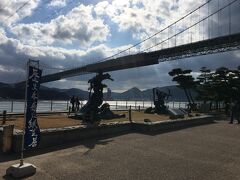 関門海峡の山口県まできました。
