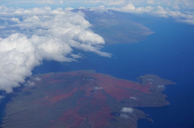 ハワイ島までは４０分くらいのフライト。
