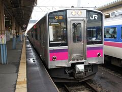ふたたび列車に乗り込みます。JR奥羽本線と弘南鉄道で黒石駅を目指します。
