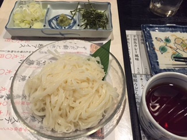 忘れちゃいけない稲庭うどん．冷たいです．<br />さらっと食べられます．