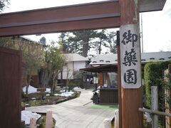 3日目は御薬園でお茶をいただきます。