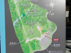 三島スカイウォーク案内図。