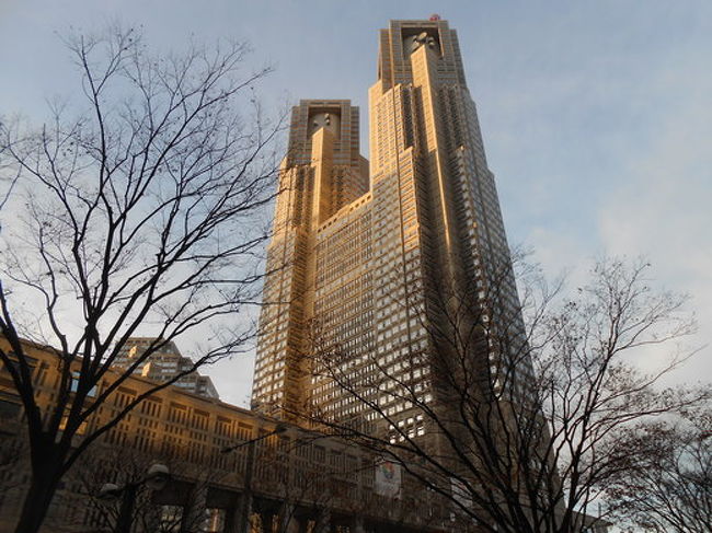 駅を出ると立派な東京都庁が。<br />バスターミナルはこのすぐそばにあります。<br />