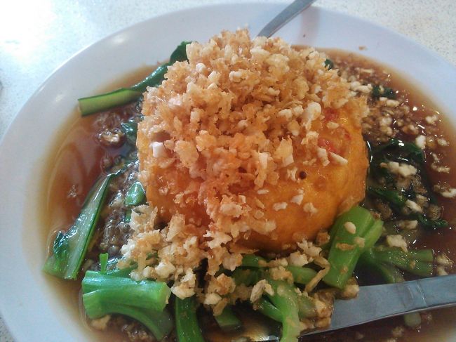 お豆腐の大きいのを揚げた感じ