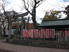 次に来たのは若宮八幡社
この神社前の通り若宮大通りの名はこの神社の名前から取られました。