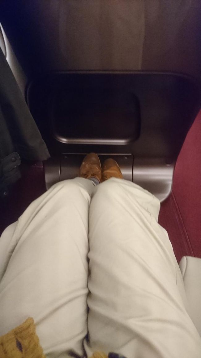 足元は足の長い僕でも伸ばすことができます。