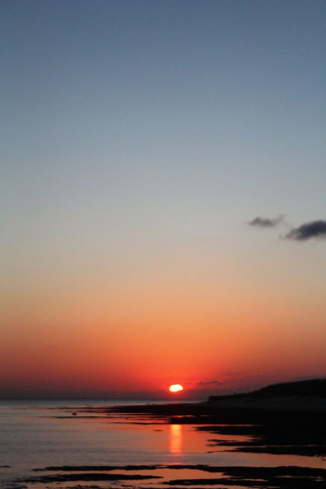 真栄里ビーチのサンセット