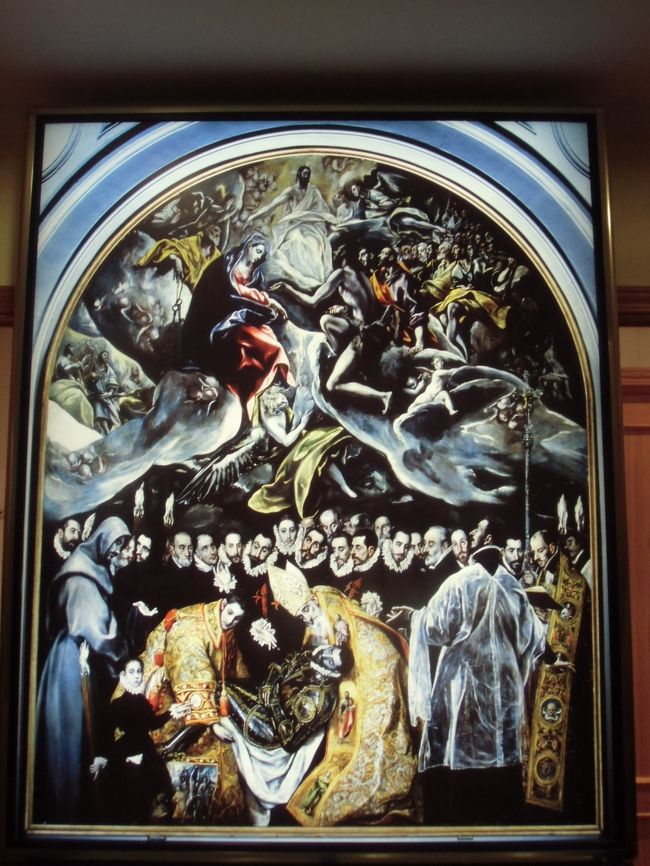 エルグレコの傑作「オルガス伯爵の埋葬」写真撮影は不可なので<br />近くのお店のポスターより