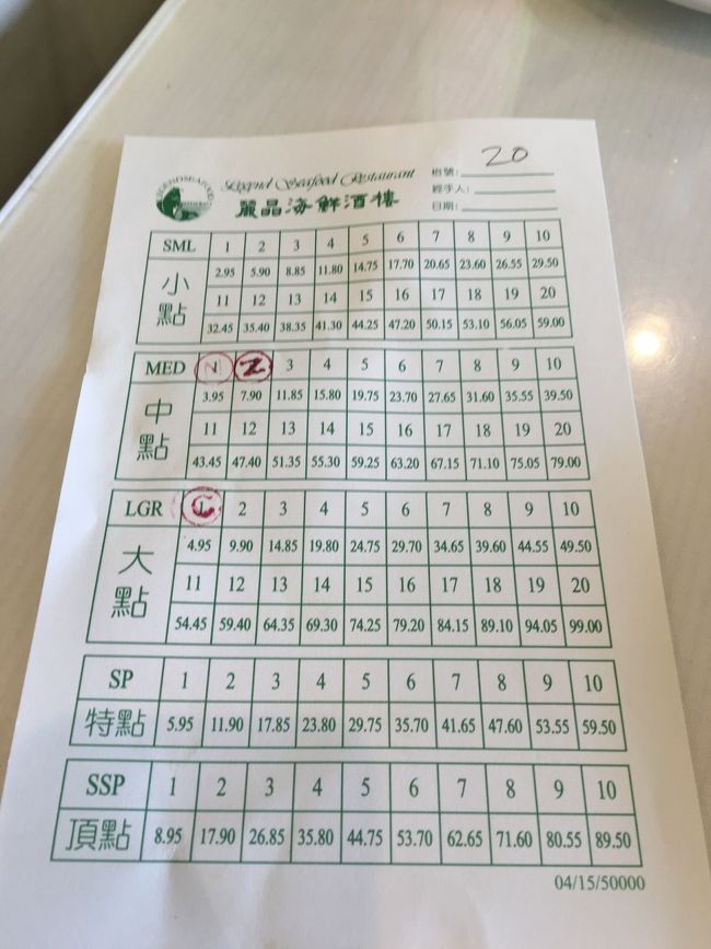 こんな感じでハンコ押してくれるから、明朗会計！