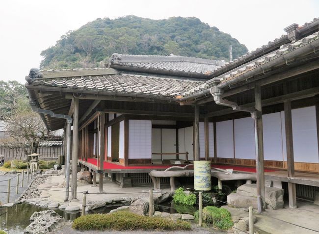 名勝 仙巌園 （島津氏の別邸跡・庭園） ☆正門・千尋厳の岩・曲