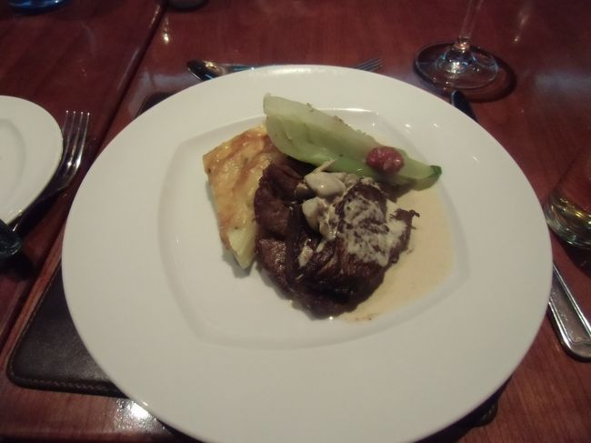 ステーキが出ました