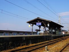 小布施駅に静かなひと時がやってきました。