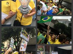 今日は、午後からブラジル全土でマニフェスタサォン（反政府抗議集会）の予告日であり、サンパウロではその集会開催時間に合わせてここパウリスタ大通りに市民が押し寄せてきています。


写真：これもルーラー元大統領が囚人服を着た風船人形....普段は商売っ気がないブラジル人が、こんな時は　よくもまあ短期間ですぐにこんなものを作ってくるもんだと、感心してしまいます。