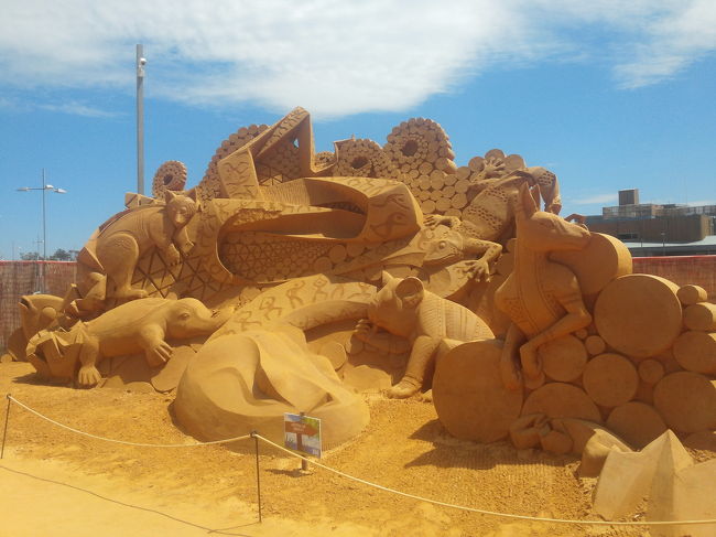 オーストラリアゾーン。カンガルーやウォンバットやら有袋類の動物達。