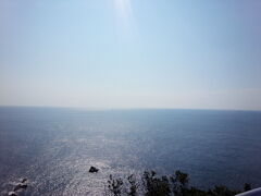 足摺岬の地平線です。須崎から約40キロ走りました。清々しい気分です。

