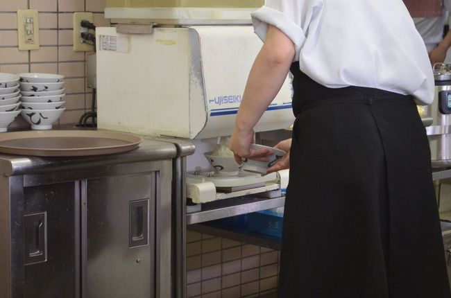 はじめて見るご飯マシーンに感動。
