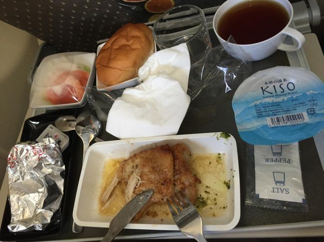 娘はさすがに若いので、インターナショナルメニュー・チキン.がっつりすでに食べ初めている.