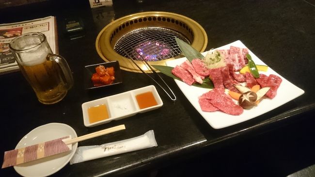 夕食は、石垣牛の焼肉にしました。