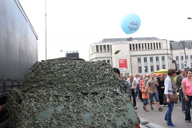 森の中用にカモフラージュされた戦車。