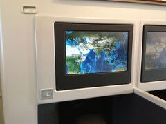 機内の写真です。ゆっくり寝ることができそうです