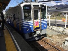 バスで永平寺口駅まで戻り、再びえちぜん鉄道にてキョウリュウのいる勝山へ。