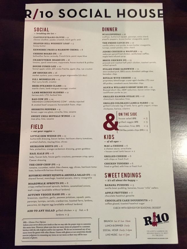 料理は地産地消をコンセプトにしているようで料理はメニューから想像するにトラディショナルなアメリカンではなく、欧風のビストロなどを取り入れたオリジナルの料理が多い！<br />