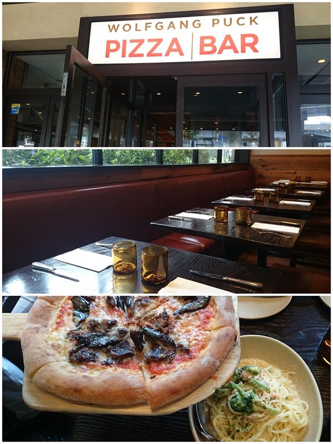 ウルフギャング・パックPIZZA BAR<br />http://tabelog.com/tokyo/A1307/A130701/13009546/<br /><br />夕食はフレンチを予約しているのでランチは和食にしたかったけど満席<br /><br />下調べもなく空いていたこちらへ。<br /><br />私たちが入って少したったら満席に。<br />調べたところ、アカデミーシェフ賞をとったカルフォルニアレストランの日本１号店とか。<br /><br />ビザがすごく美味しい！ここはハンバーガーも有名らしいです