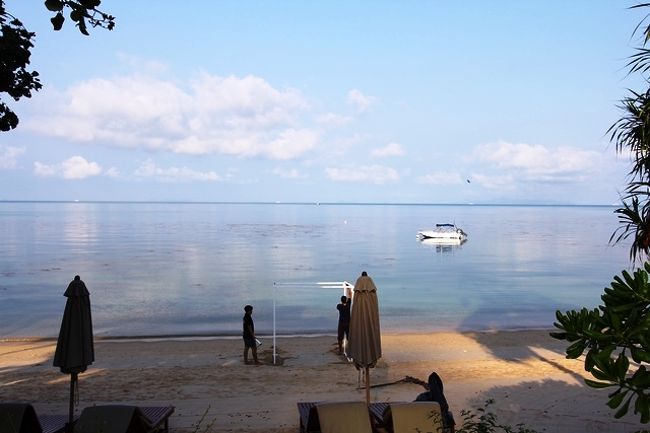 さて始まりです。朝６時くらいかな?<br />見よ祝福してくれる様に晴天です。<br />この日ばかりは、アマサンの旅友(雨)には、遠目で眺めてもらった。(笑)