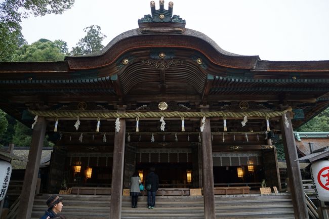 そして、急な石段を登り切ると、そのすぐ前に金刀比羅宮 御本宮が現れます。<br />こんなに時間をかけて上ってきたのに、あまりにもあっさりと前に現れるので、ちょっと物足りなく思う人もいるかもしれません。そして、そのまま本殿の階段を上がってお参りしますが、それもあっけない。ここまで上がることが大変だし、そのプロセスが大事だということでしょう。