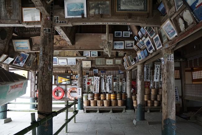 金刀比羅宮は、海の神様なので、海上保安庁の船を始めとして、