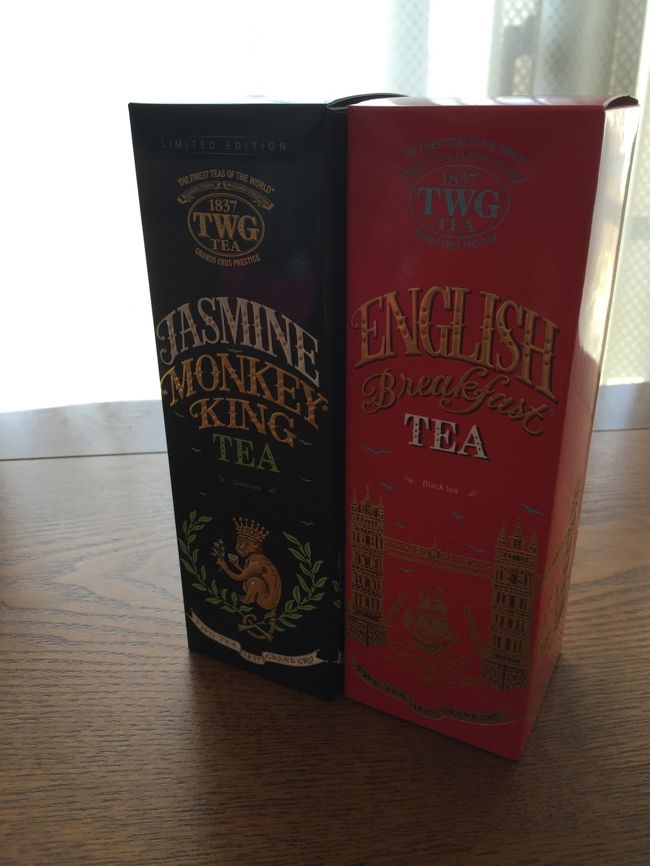 免税エリアで購入したTWG紅茶．今回は、リーフタイプを,