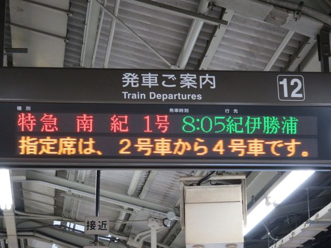 特急で紀伊勝浦に向かいます。