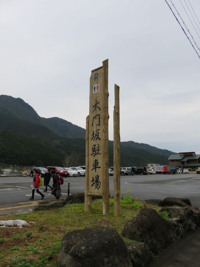 紀伊勝浦駅からバスで20分で大門坂駐車場へ。<br />帰りもバスなので、1日乗り放題切符を購入(￥1000)。