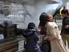 霧島温泉温泉市場に寄り道。
蒸したおまんじゅうやお芋をゲット。
これまたおいしかった！
