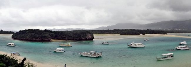 パノラマにしたけれど、天気が良ければきれいなんだろうな