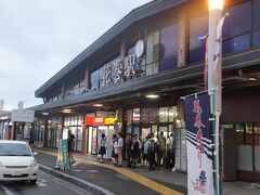 この日の目的地である花巻駅に到着しました。
