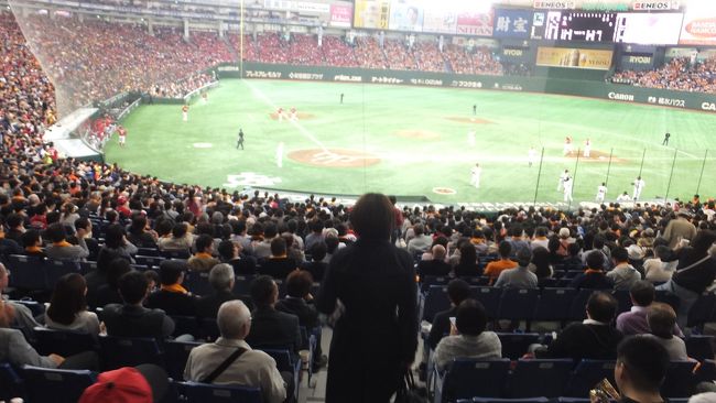 東京ドームバックネット席で巨人ＶＳ広島戦を観戦！黒田の調子が悪くて 