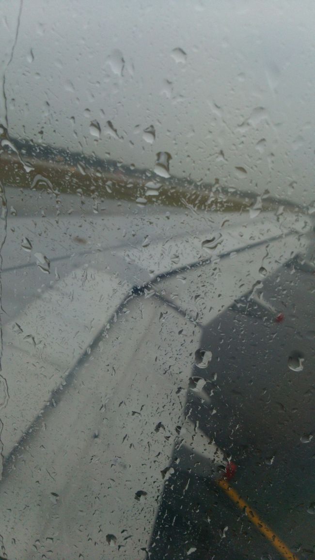 シルクエアーに乗り込んだら<br />雨でした。。<br /><br />スコールかな。。バリ島は晴れているといいな