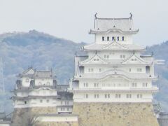 姫路駅にいます。

世界遺産･姫路城です。
駅から眺めています。
