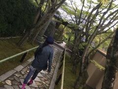 途中で急な坂道を上った先に、気になっていたスポット。
光悦寺に到着しました。